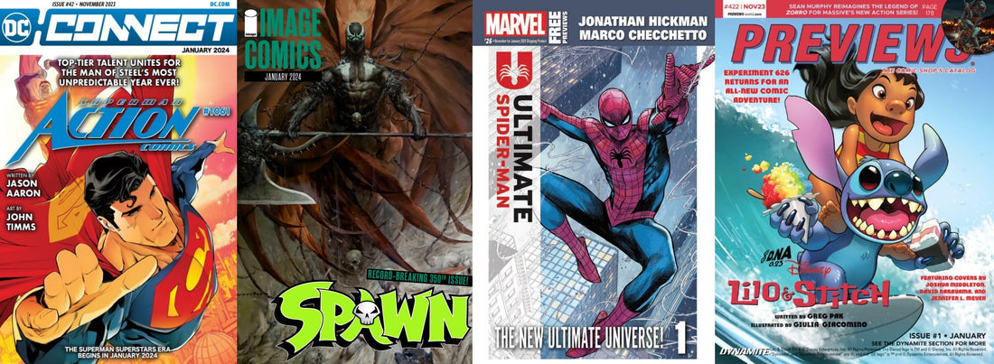JANUARY 2024 COMIC PREORDER CATALOGUES