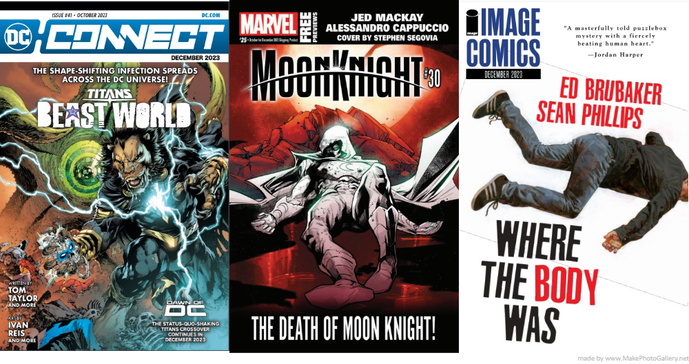 DECEMBER 2023 COMIC PREORDER CATALOGUES