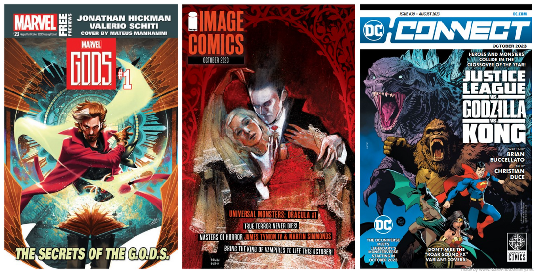 OCTOBER 2023 COMIC PREORDER CATALOGUES