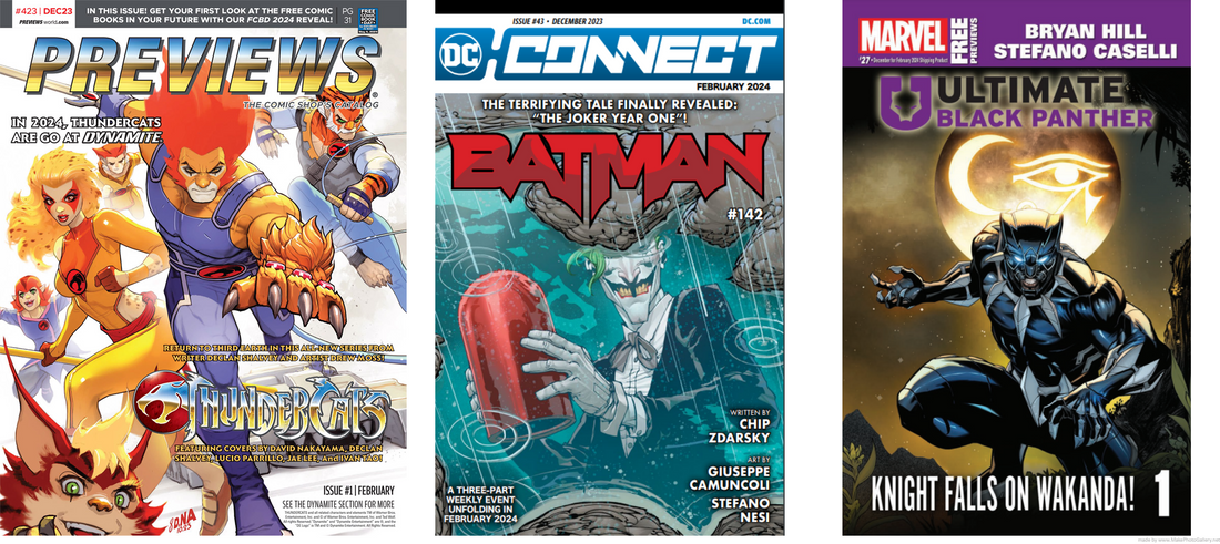 FEBRUARY 2024 COMIC PREORDER CATALOGUES