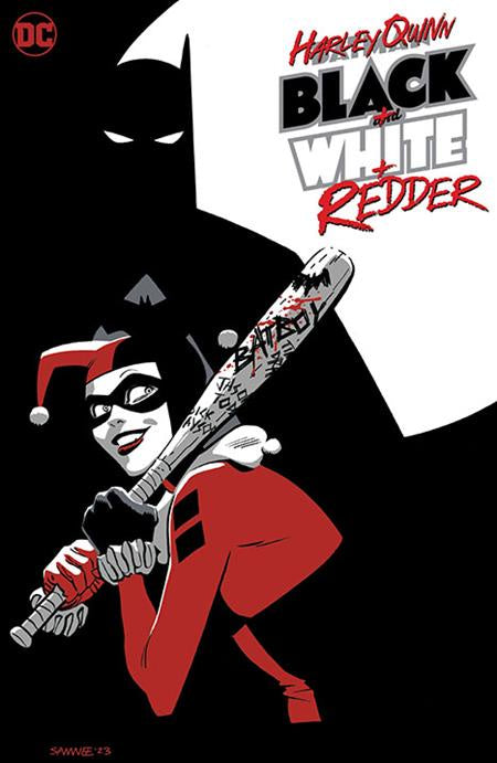 HARLEY QUINN BLACK WHITE REDDER