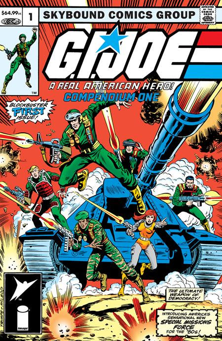 GI JOE A REAL AMERICAN HERO COMPENDIUM BOOK 01 DIRECT MARKET EXCLUSIVE HERB TRIMPE & BOB MCLEOD CVR