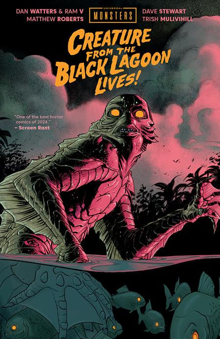 UNIVERSAL MONSTERS CREATURE FROM THE BLACK LAGOON LIVES (MATTHEW ROBERTS & DAVE STEWART COVER) HC