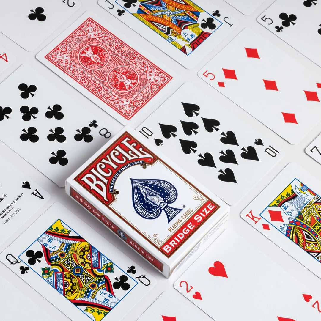 BICYCLE BRIDGE SIZE PLAYING CARDS - RED