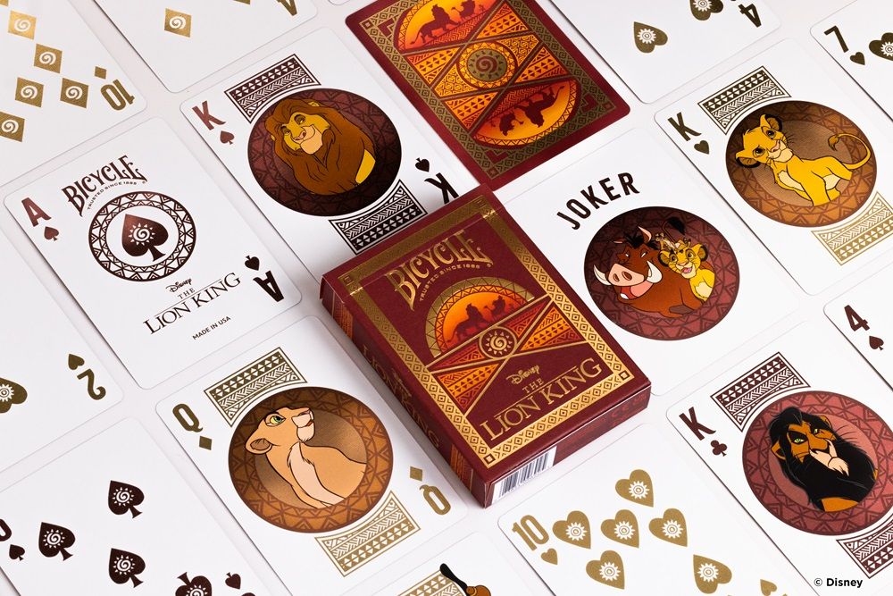BICYCLE LION KING PLAYING CARDS