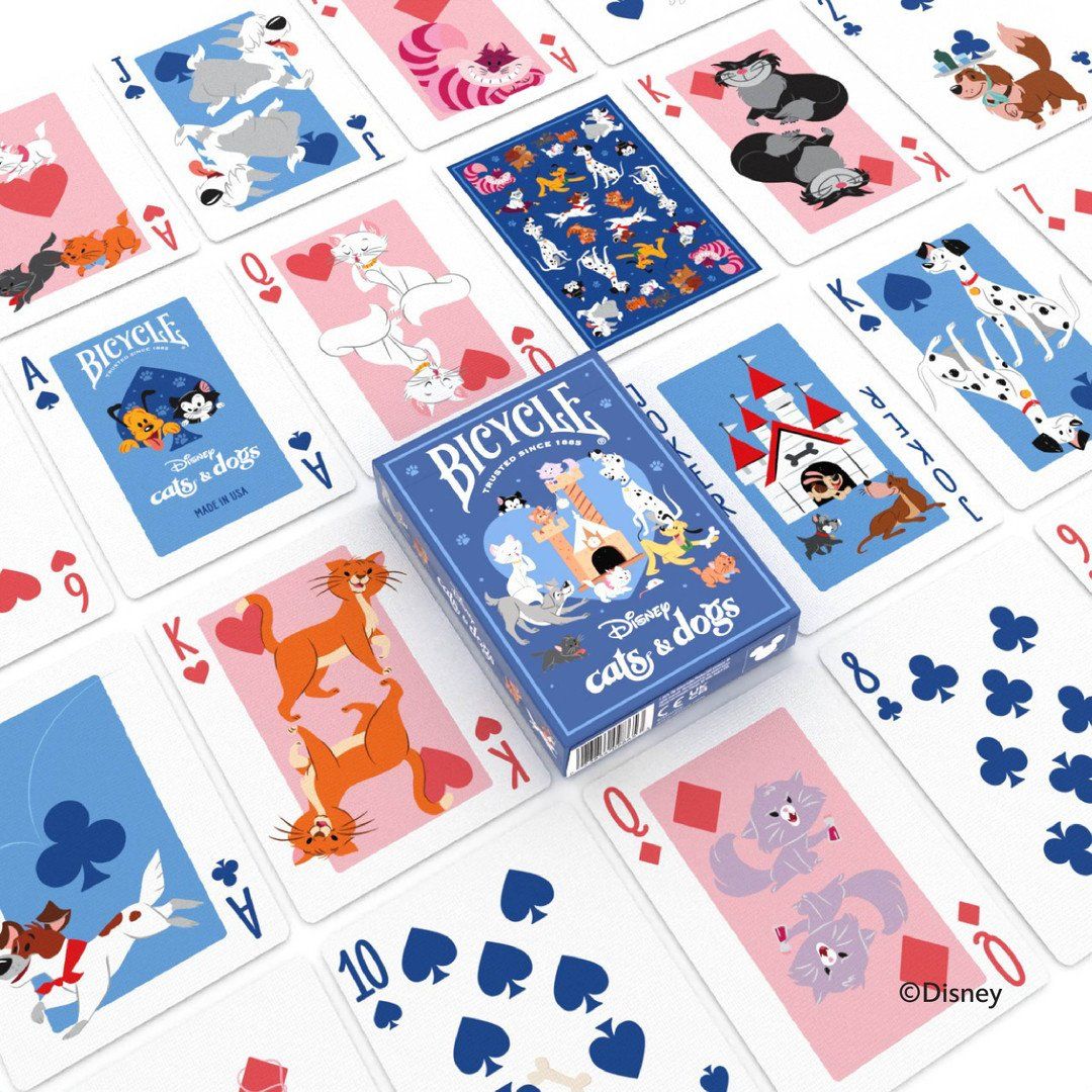 BICYCLE DISNEY CATS & DOGS PLAYING CARDS