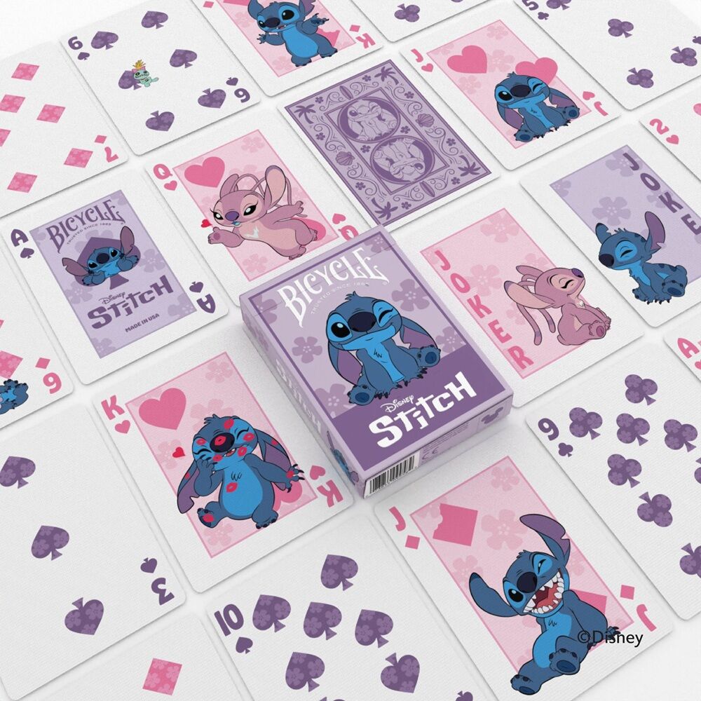 BICYCLE STITCH PLAYING CARDS (PURPLE)