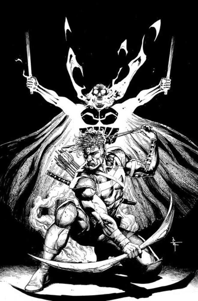 Geiger #18 Cover E Gary Frank Youngblood Team Up Black & White Full Art Variant