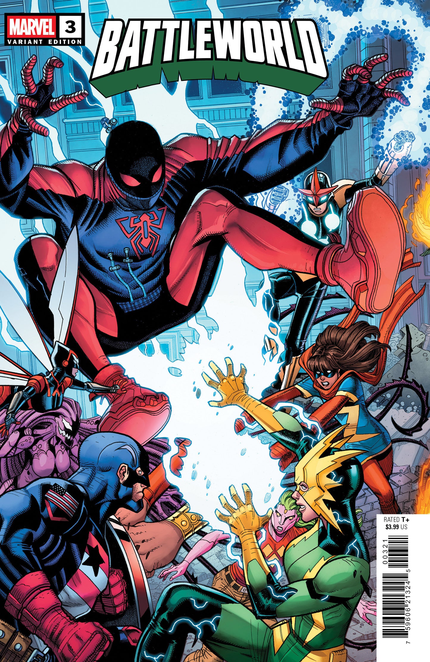 Battleworld #3 Nick Bradshaw 5 Part Connecting Variant C