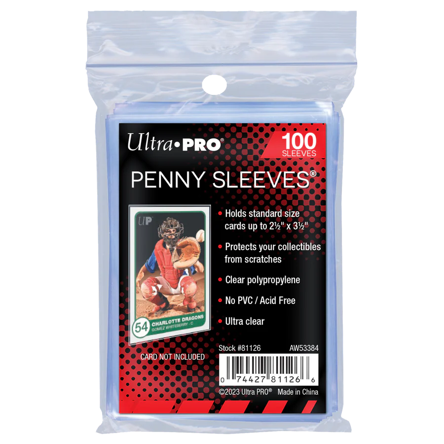 ULTRA PRO 2 5/8 x 3 5/8 INCH PENNY SLEEVES Mark One Comics ULTRA PRO 2 5/8 x 3 5/8 INCH PENNY SLEEVES Mark One Comics