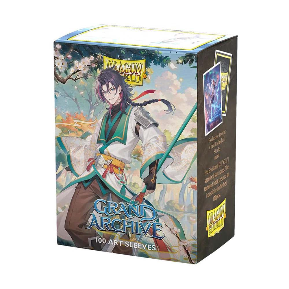 DRAGON SHIELD GRAND ARCHIVE 100 ART SLEEVES - Jin, Fate Defiant