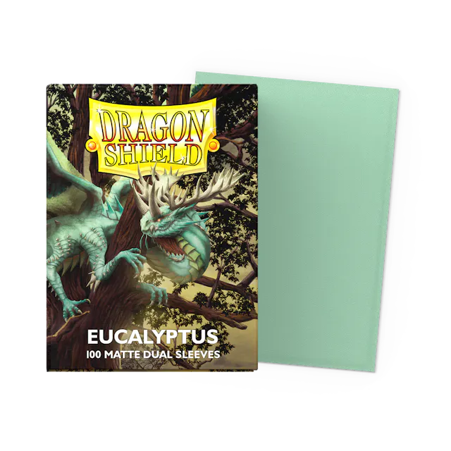 DRAGON SHIELD 100 MATTE DUAL SLEEVES - EUCALYPTUS