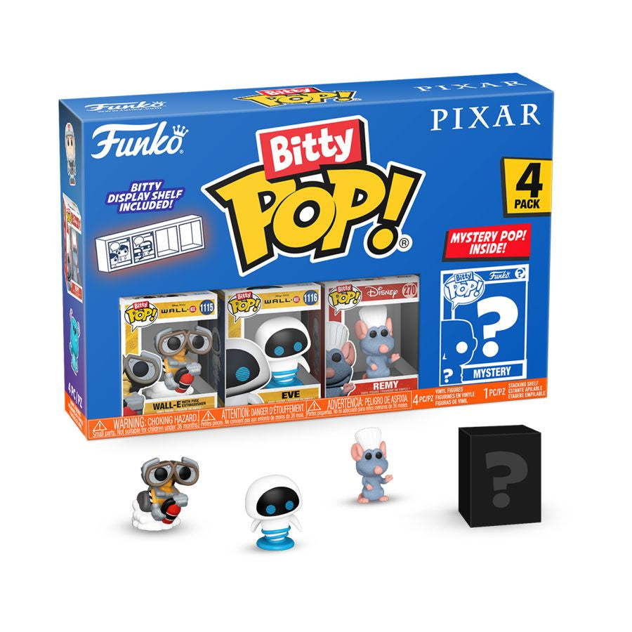 POP! DISNEY: PIXAR WALL-E BITTY POP FOUR PACK