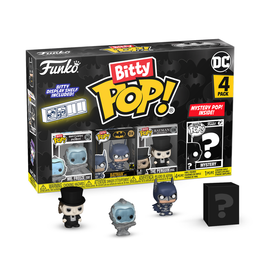 POP! MOVIES: BATMAN 85TH ANNIVERSARY MR FREEZE BITTY POP FOUR PACK