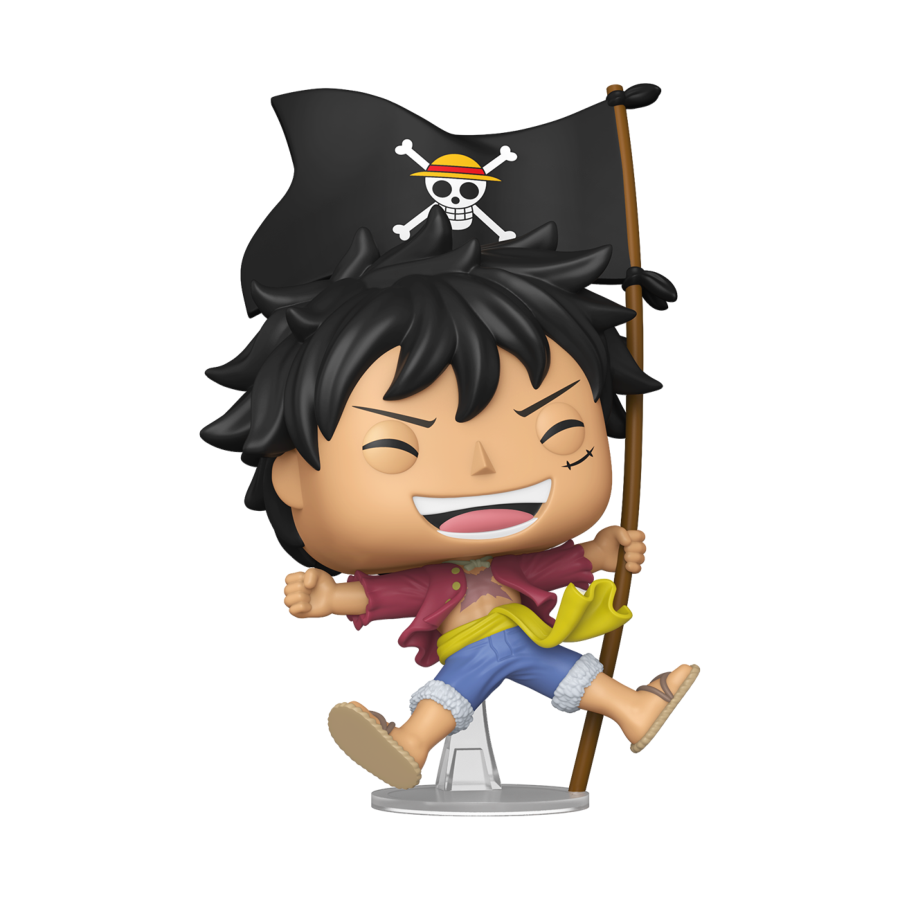 POP! ANIMATION: ONE PIECE: LUFFY WITH FLAG