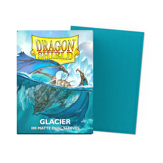 DRAGON SHIELD 100 MATTE DUAL SLEEVES - GLACIER