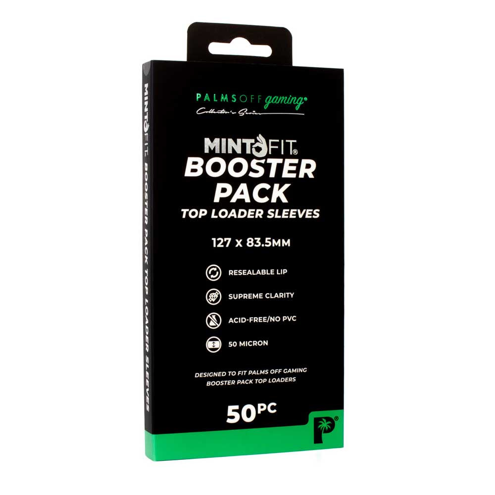 PALMS OFF MINT FIT BOOSTER PACK TOP LOADER SLEEVES