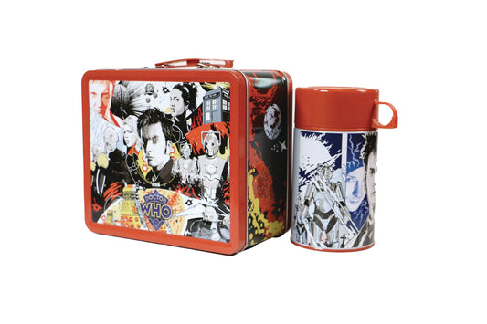 TIN TITANS DR WHO 10TH DOCTOR LUNCH BOX WITH BEVERAGE CONTAINER