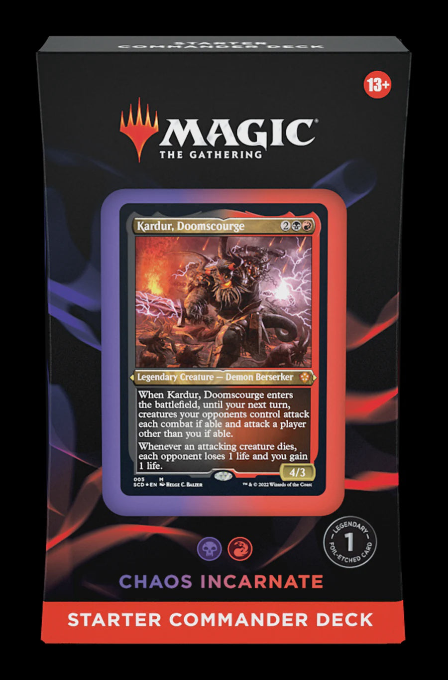 MAGIC THE GATHERING STARTER COMMANDER DECK - CHAOS INCARNATE