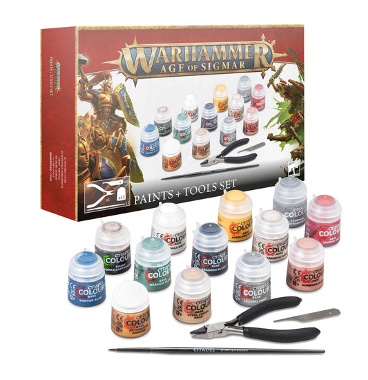 AGE OF SIGMAR PAINTS & TOOLS SET