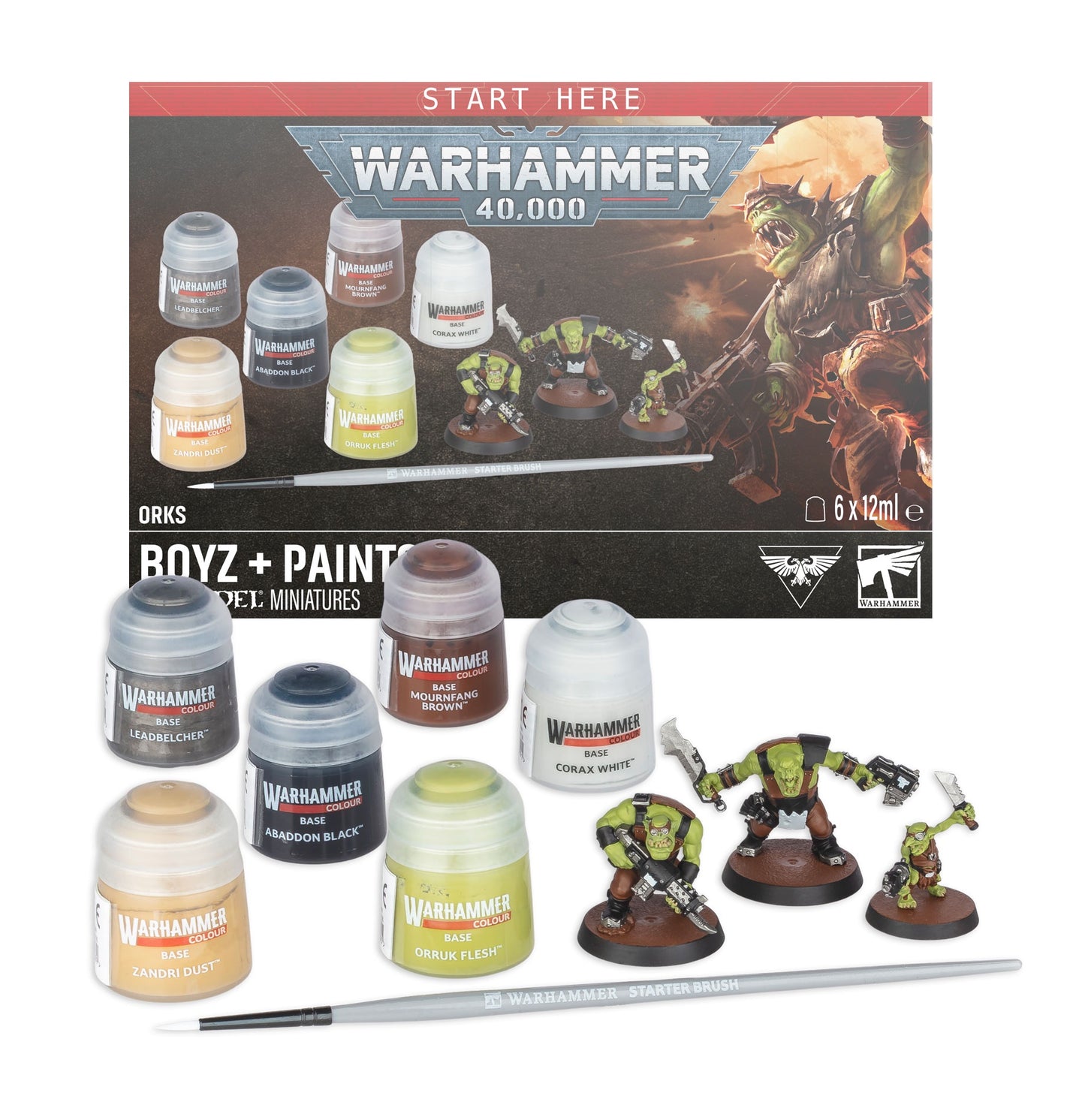 Preorder 25/07 - 40K ORK BOYZ + PAINT SET