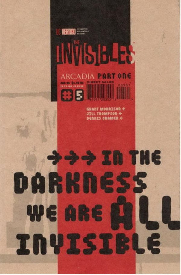 THE INVISIBLES #5 IN THE DARKNESS WE ARE ALL INVISIBLE VARIANT