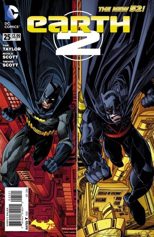 EARTH 2 #25 Walter Simonson Batman 75th Anniversary Cover