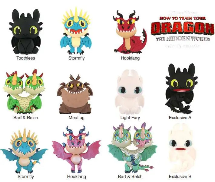 HOW TO TRAIN YOUR DRAGON 3D FIGURAL BAG CLIP BLIND BAG