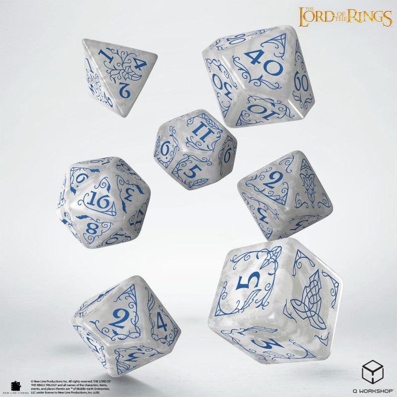 THE LORD OF THE RINGS RIVENDELL DICE SET - STONE