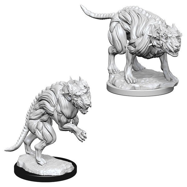 PATHFINDER BATTLES DEEP CUTS UNPAINTED MINI: HELL HOUNDS