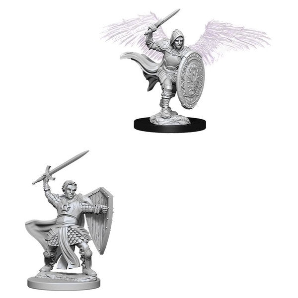 DUNGEONS & DRAGONS NOLZUR'S MARVELOUS UNPAINTED MINI: AASIMAR PALADIN (MALE)