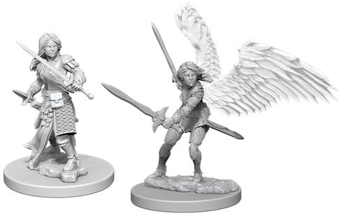 DUNGEONS & DRAGONS NOLZUR'S MARVELOUS UNPAINTED MINI: AASIMAR PALADIN (FEMALE)