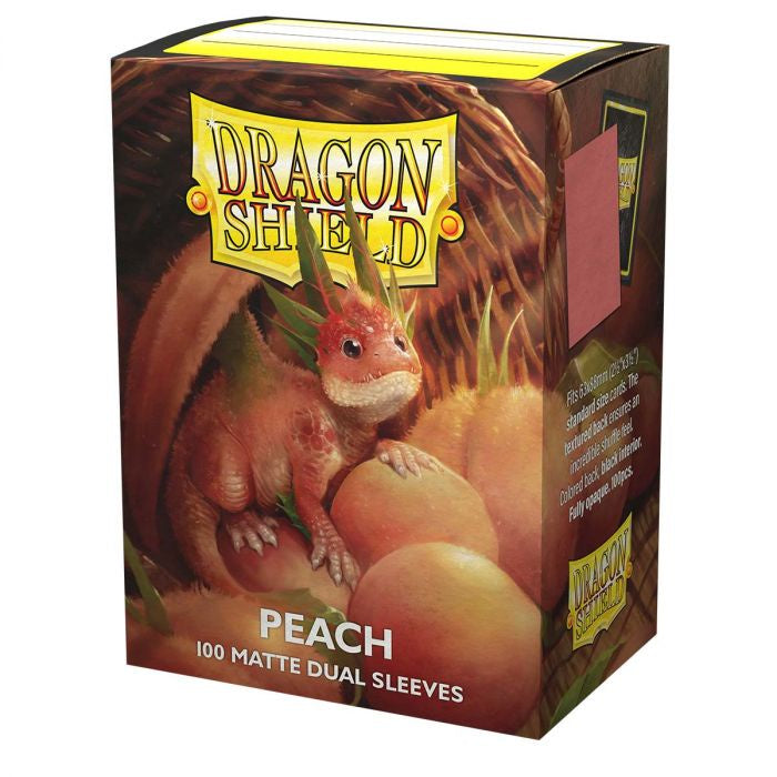 DRAGON SHIELD 100 MATTE DUAL SLEEVES - PEACH