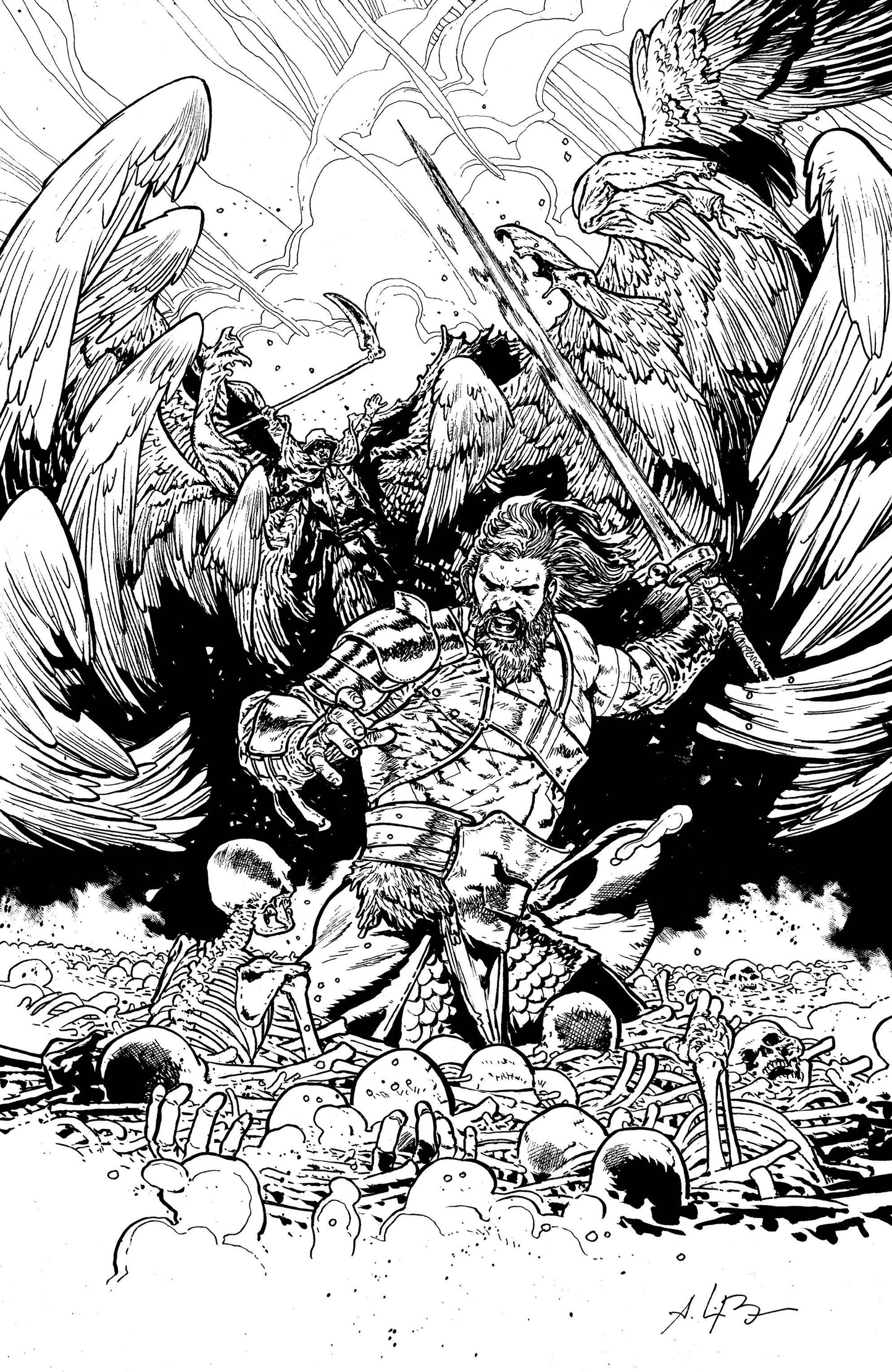 SKYBOUND X #2 CVR D B&W BRESSAN