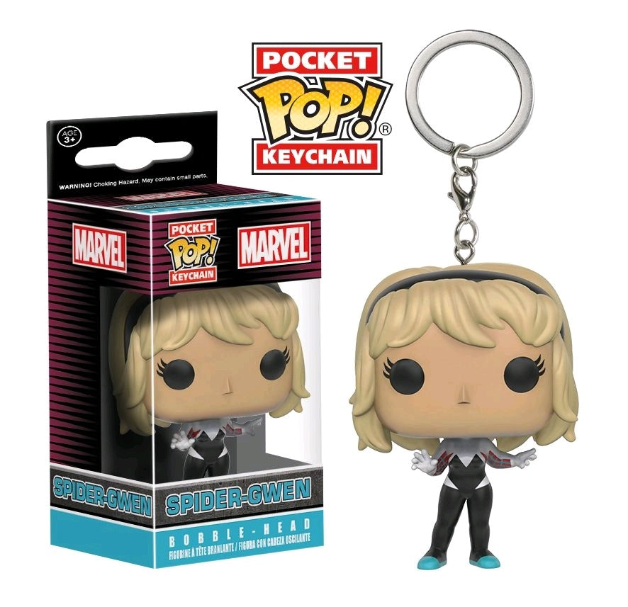 POCKET POP! MOVIES: SPIDER-MAN: SPIDER-GWEN UNHOODED KEYCHAIN