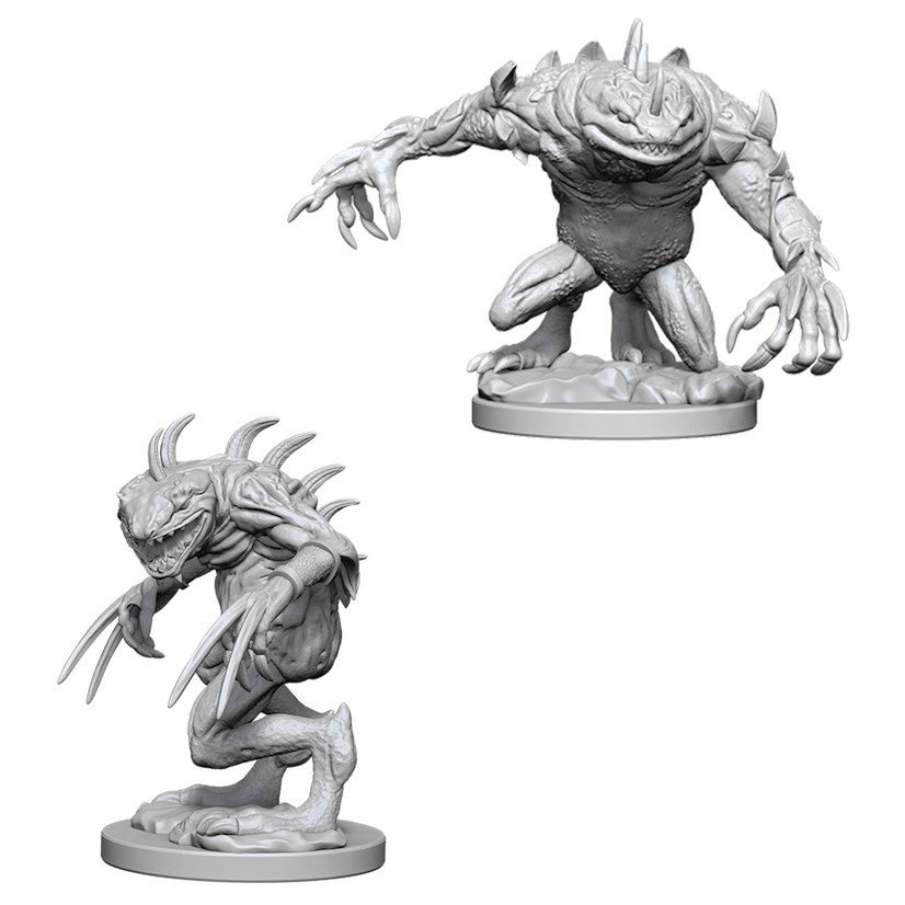DUNGEONS & DRAGONS NOLZUR'S MARVELOUS UNPAINTED MINI: GREY SLAAD & DEATH SLAAD