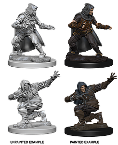 PATHFINDER BATTLES DEEP CUTS UNPAINTED MINI: HUMAN ROGUE (MALE)