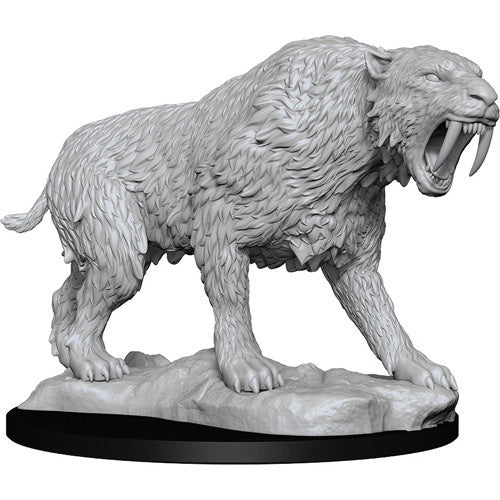 PATHFINDER BATTLES DEEP CUTS UNPAINTED MINI: SABER-TOOTHED TIGER