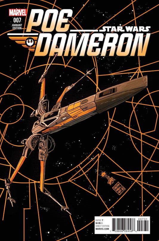 STAR WARS POE DAMERON #07 FRANCAVILLA X-WING VARIANT