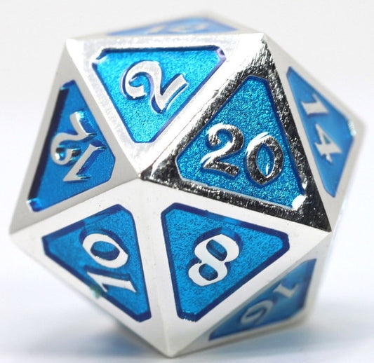 DIE HARD PLATINUM AQUAMARINE METAL D20