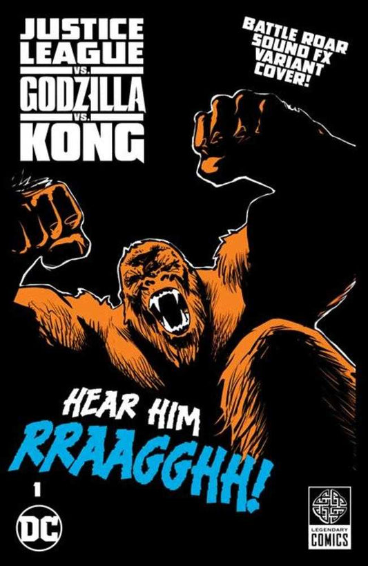 Justice League vs Godzilla vs Kong #1 (Of 7) Cover G Christian Duce Kong Roar Sound Fx Gatefold Variant