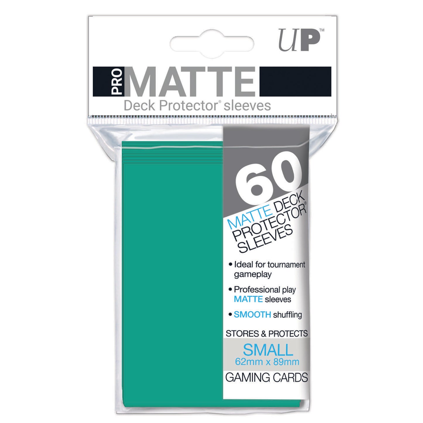ULTRA PRO PRO-MATTE DECK PROTECTOR SLEEVES - SMALL - AQUA