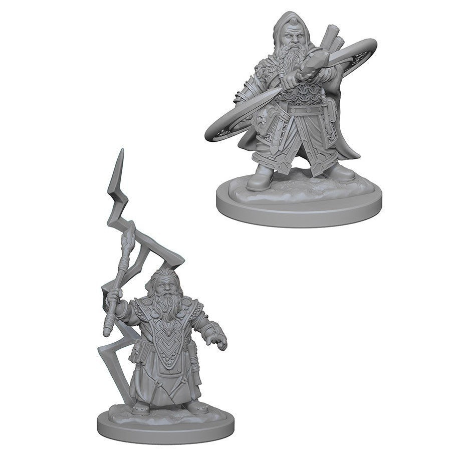 PATHFINDER BATTLES DEEP CUTS UNPAINTED MINI: DWARF SORCERER (MALE)