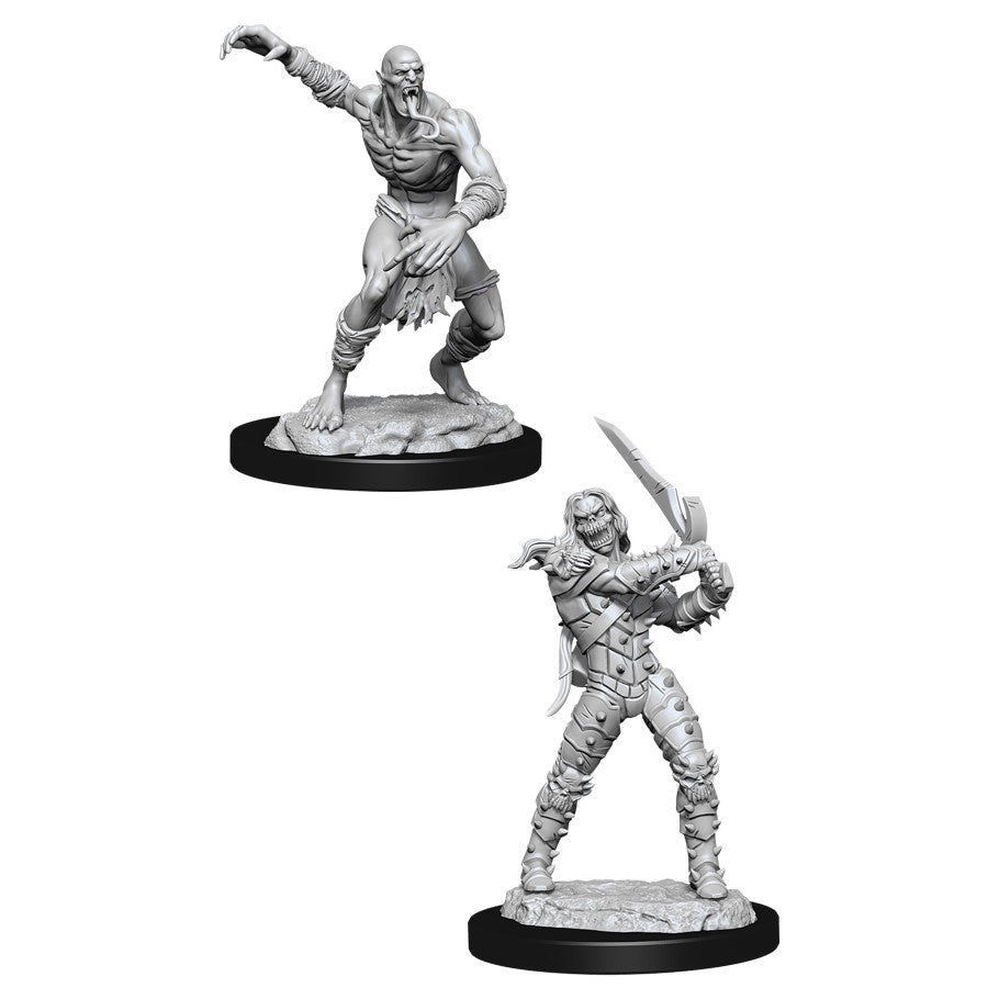 DUNGEONS & DRAGONS NOLZUR'S MARVELOUS UNPAINTED MINI: WIGHT & GHAST