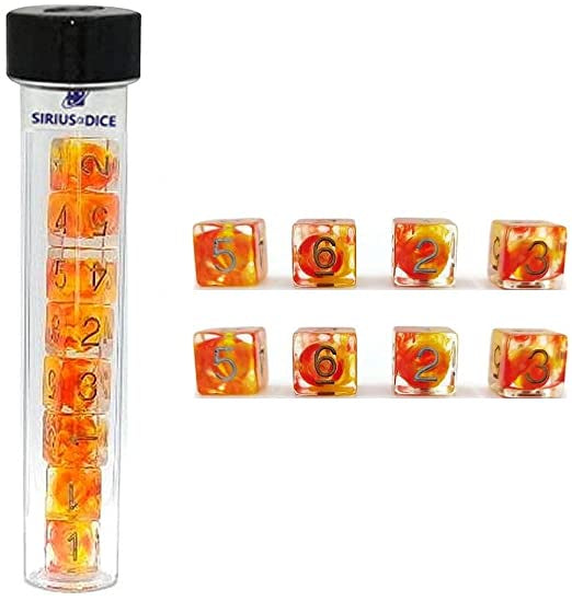 SIRIUS DICE SET - D6 FIREBALL