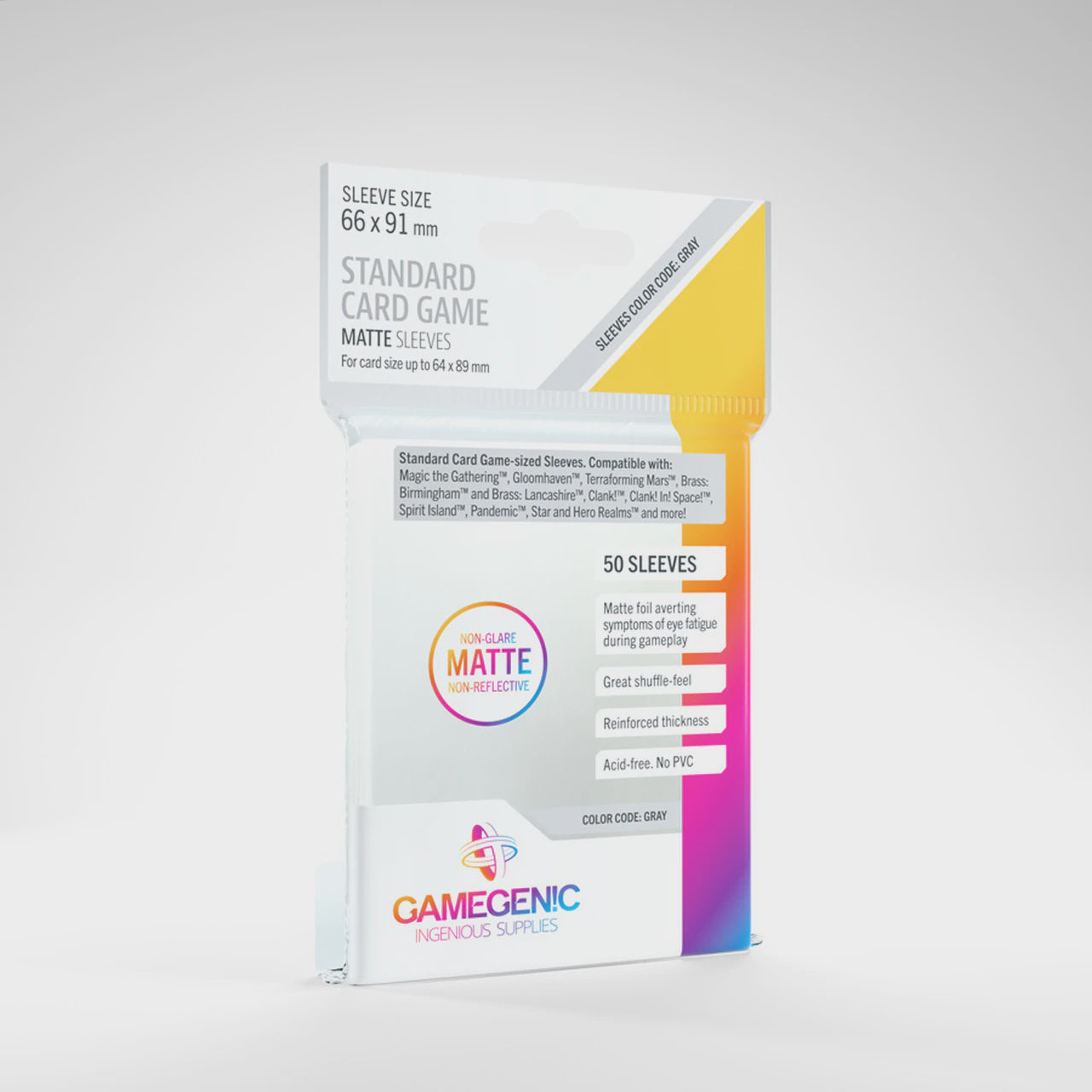GAMEGENIC STANDARD CARD GAME MATTE SLEEVES