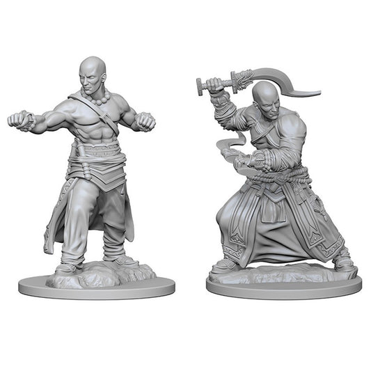 PATHFINDER BATTLES DEEP CUTS UNPAINTED MINI: HUMAN MONK (MALE)