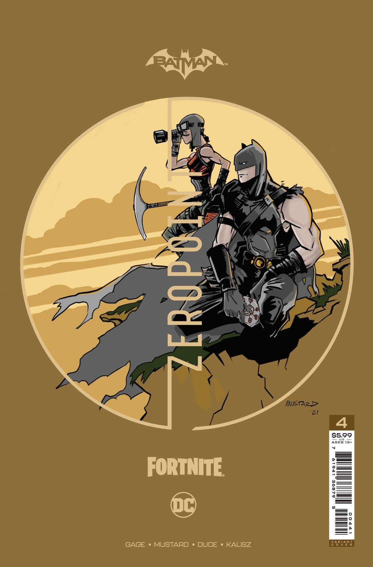 BATMAN FORTNITE ZERO POINT #4 (OF 6) PREMIUM VAR D DONALD MUSTARD CARD STOCK