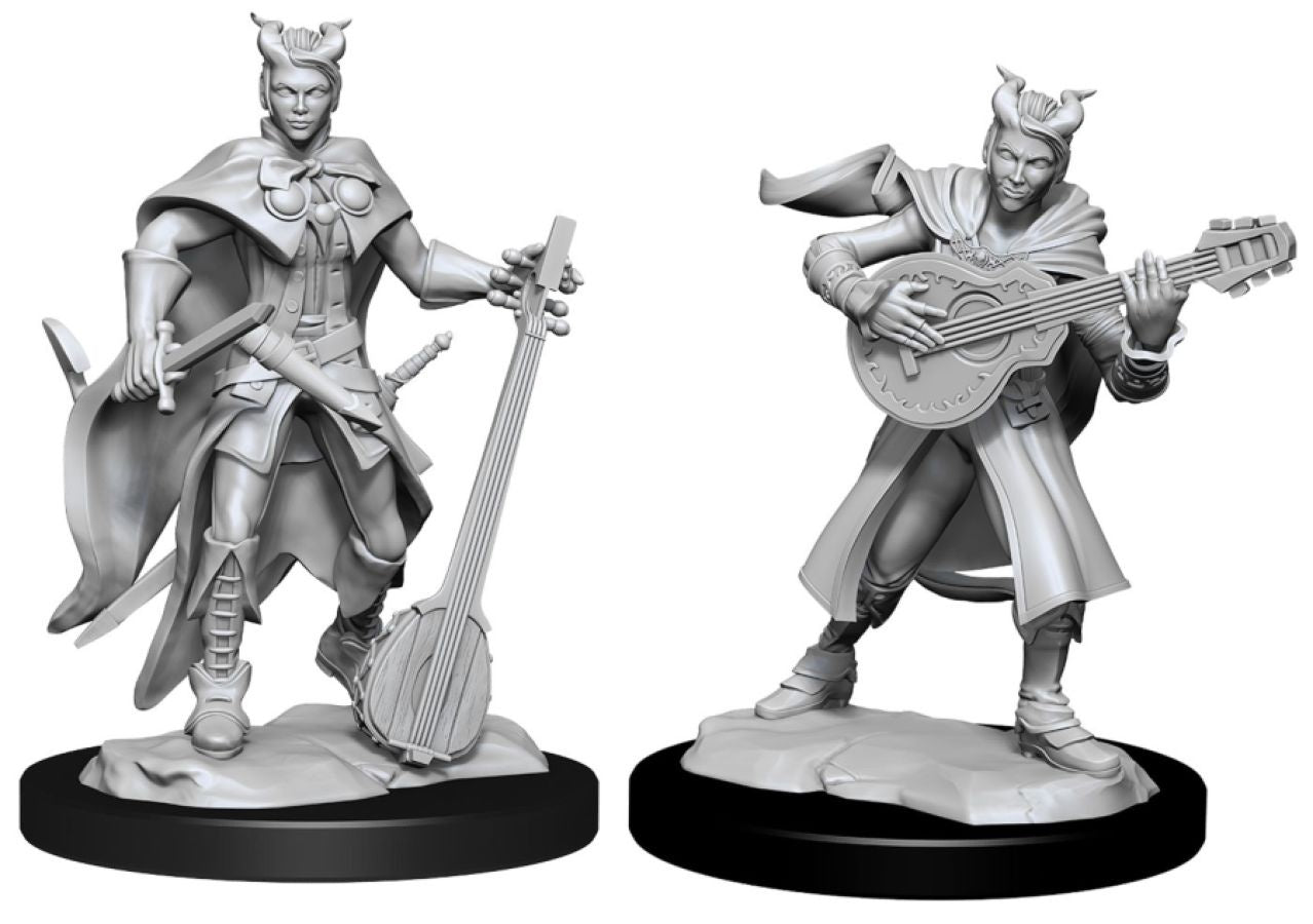 DUNGEONS & DRAGONS NOLZUR'S MARVELOUS UNPAINTED MINI: TIEFLING BARD (FEMALE)