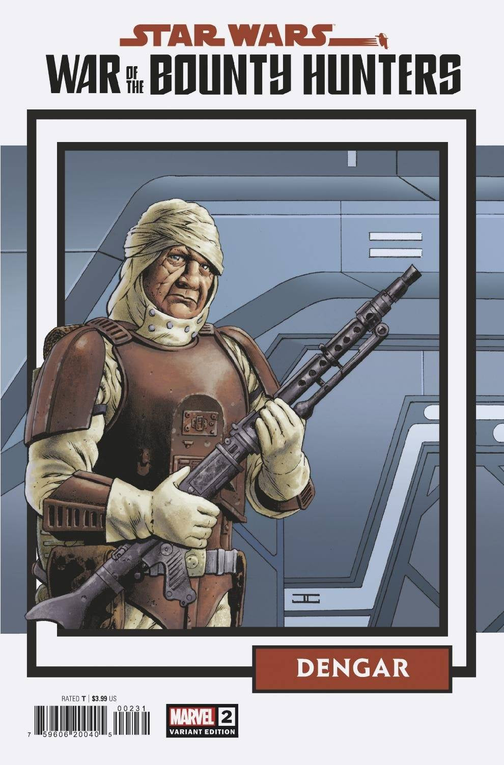 STAR WARS WAR BOUNTY HUNTERS #2 (OF 5) TRADING CARD VARIANT